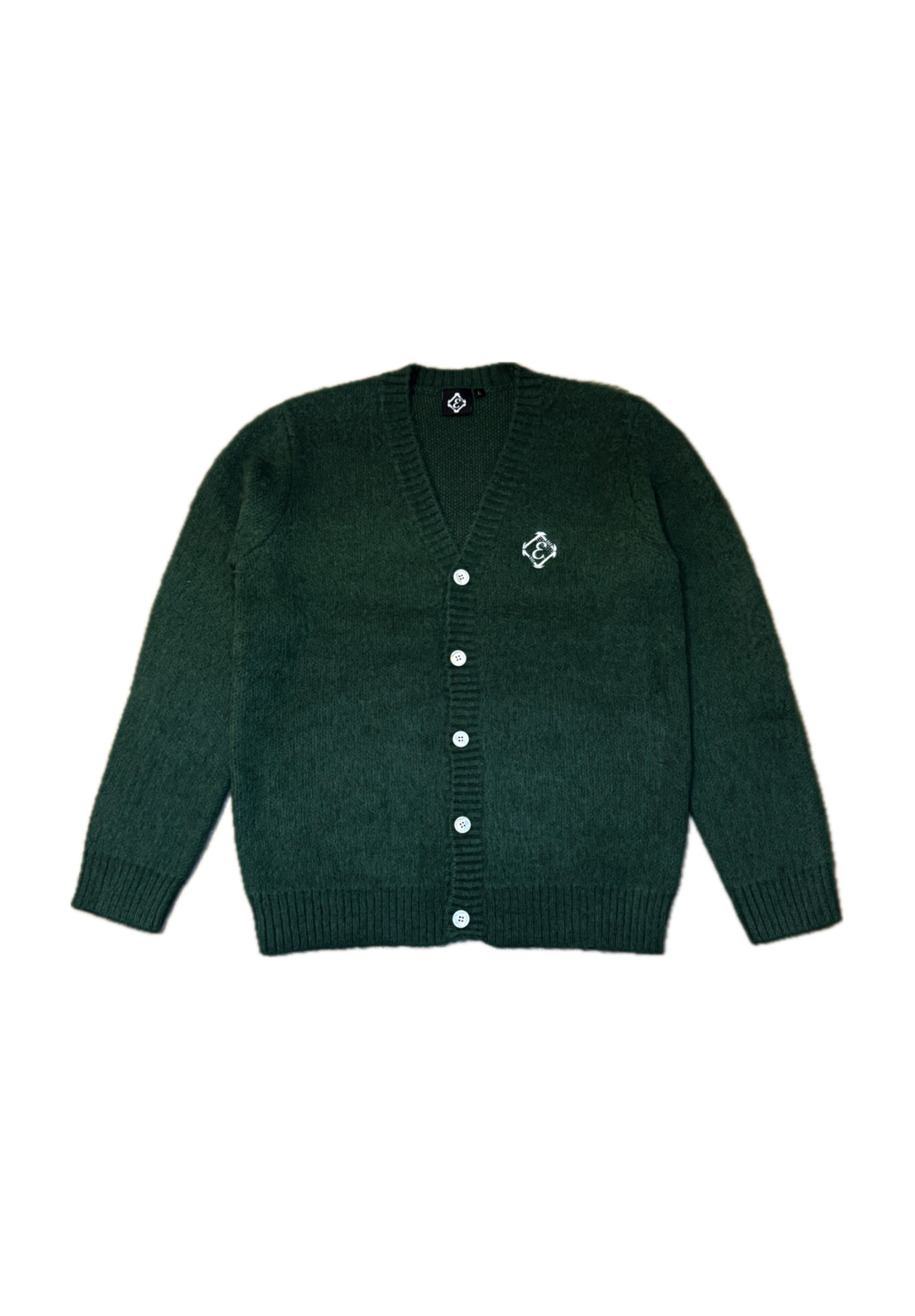 Dark Green Mohair Cardigan